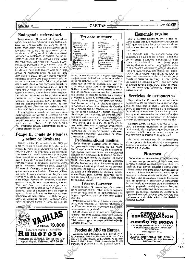 ABC MADRID 24-10-1985 página 14