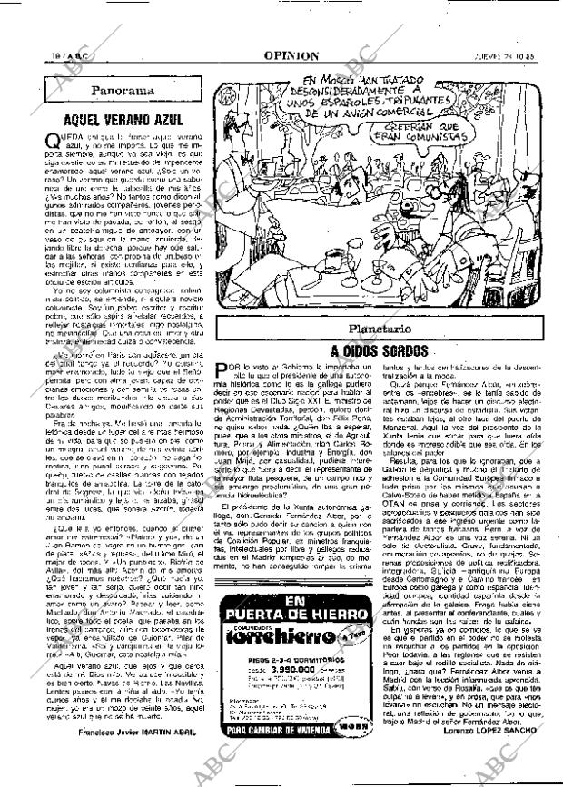 ABC MADRID 24-10-1985 página 18