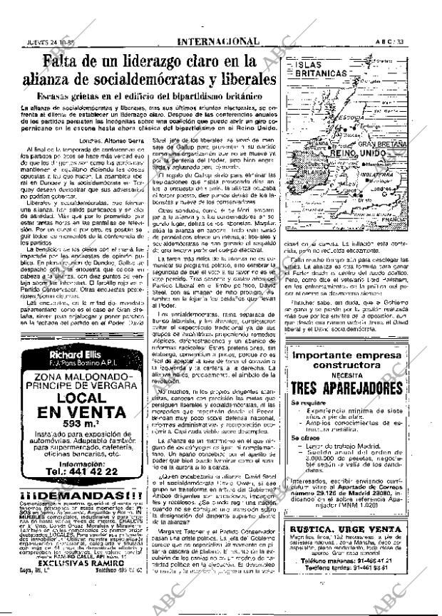 ABC MADRID 24-10-1985 página 33