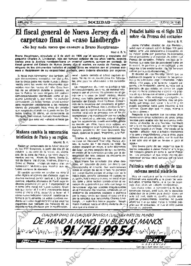 ABC MADRID 24-10-1985 página 42