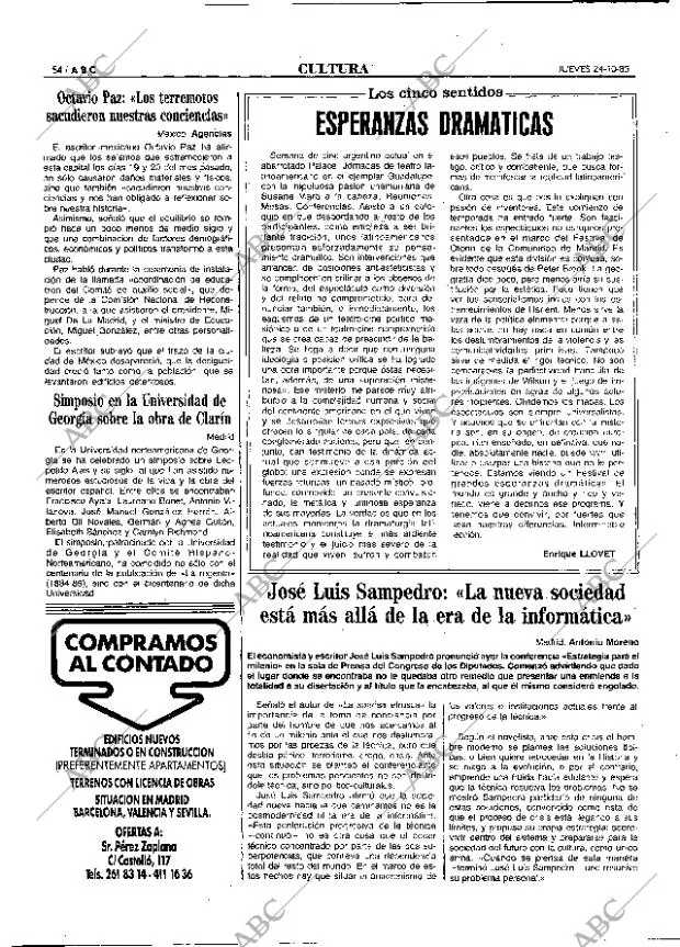 ABC MADRID 24-10-1985 página 54