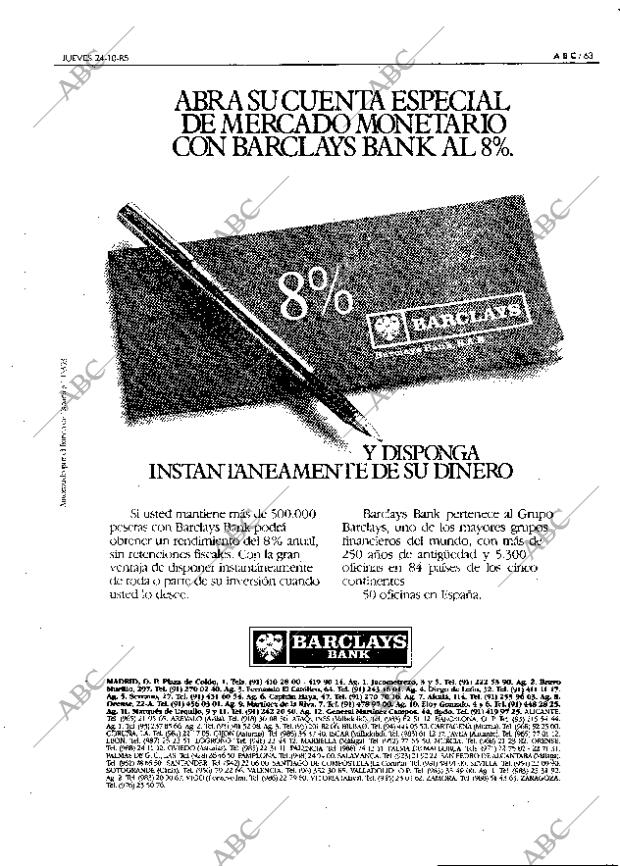ABC MADRID 24-10-1985 página 63