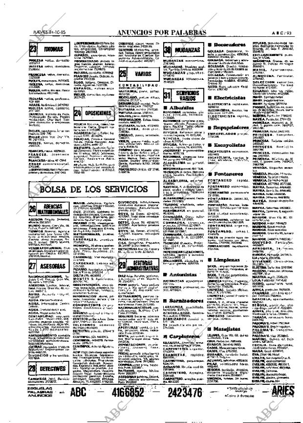 ABC MADRID 24-10-1985 página 93