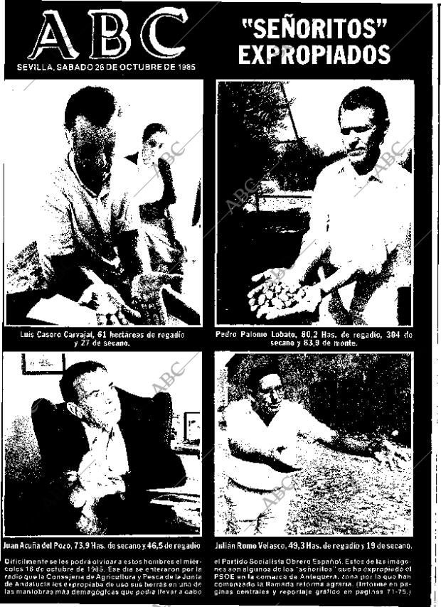 ABC SEVILLA 26-10-1985 página 1