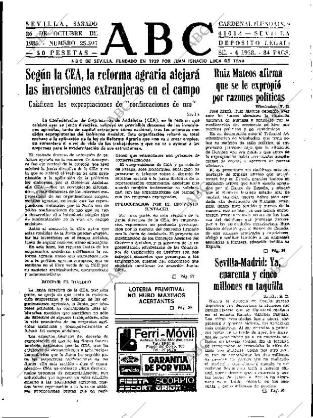 ABC SEVILLA 26-10-1985 página 15