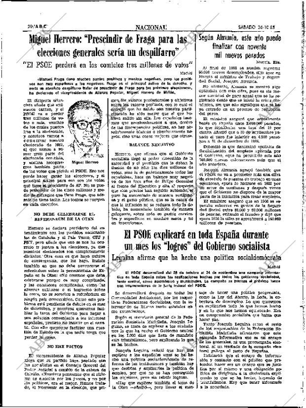 ABC SEVILLA 26-10-1985 página 20