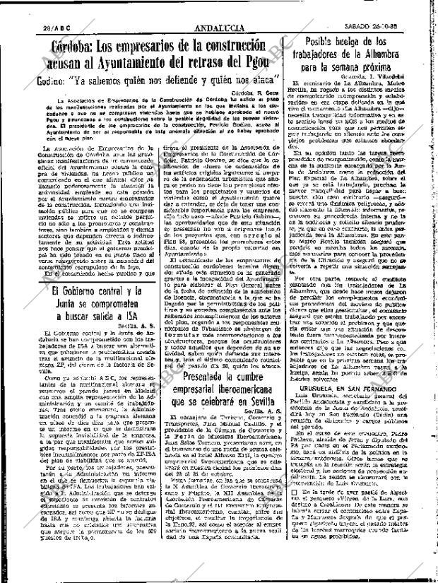 ABC SEVILLA 26-10-1985 página 28