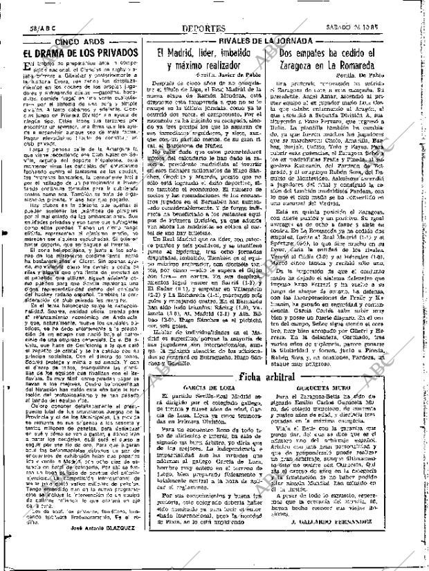 ABC SEVILLA 26-10-1985 página 58