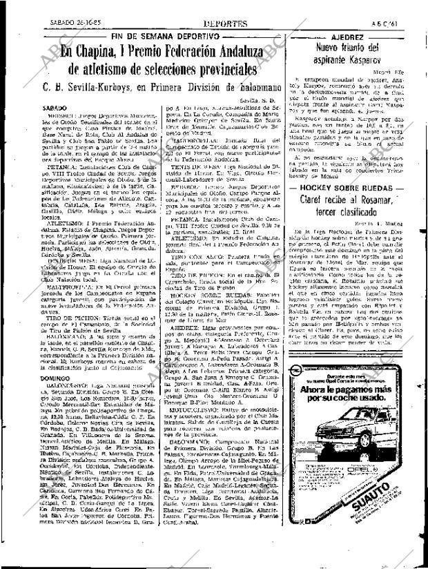 ABC SEVILLA 26-10-1985 página 61