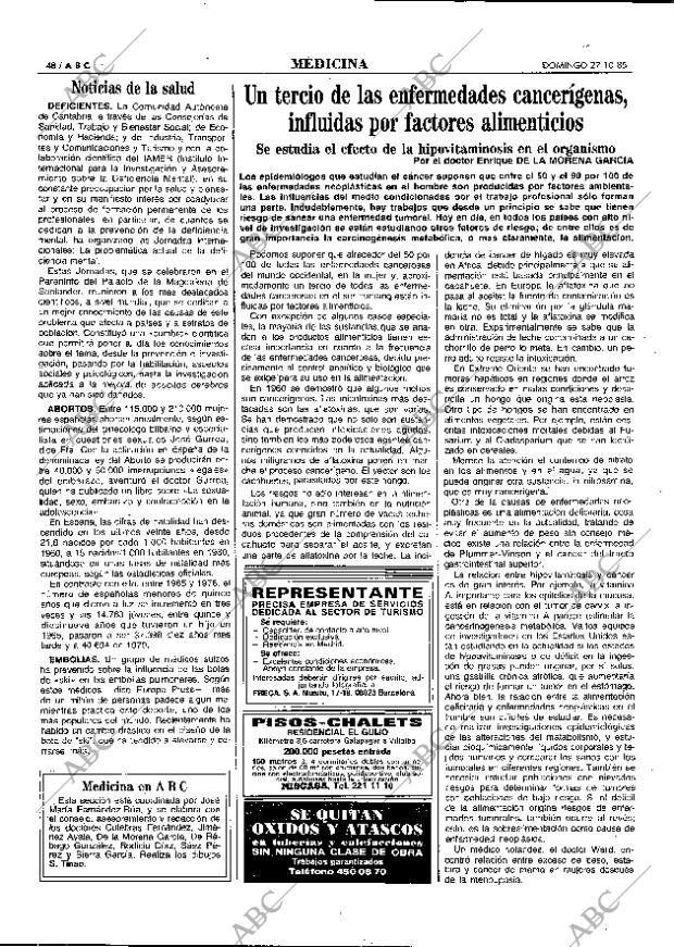 ABC MADRID 27-10-1985 página 48