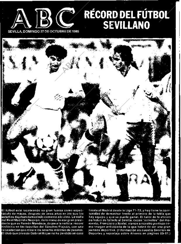 ABC SEVILLA 27-10-1985 página 1