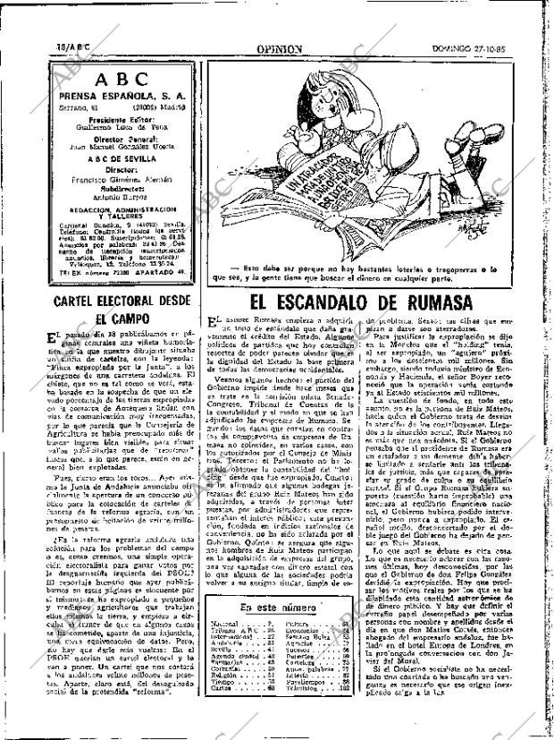 ABC SEVILLA 27-10-1985 página 18