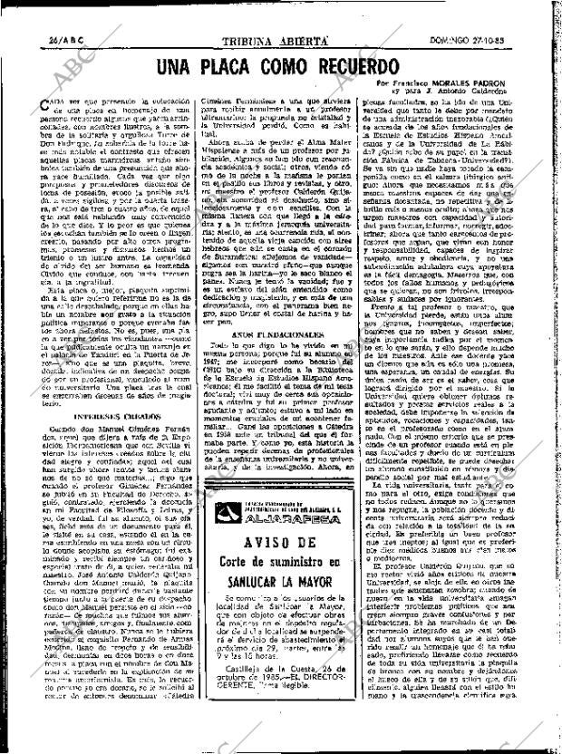ABC SEVILLA 27-10-1985 página 26