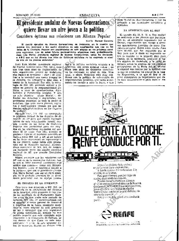 ABC SEVILLA 27-10-1985 página 37