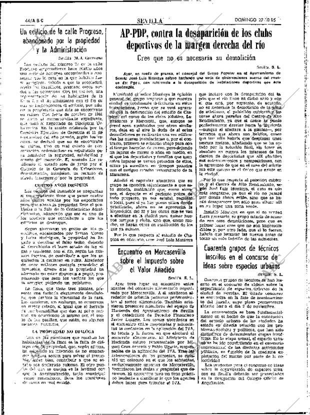 ABC SEVILLA 27-10-1985 página 44