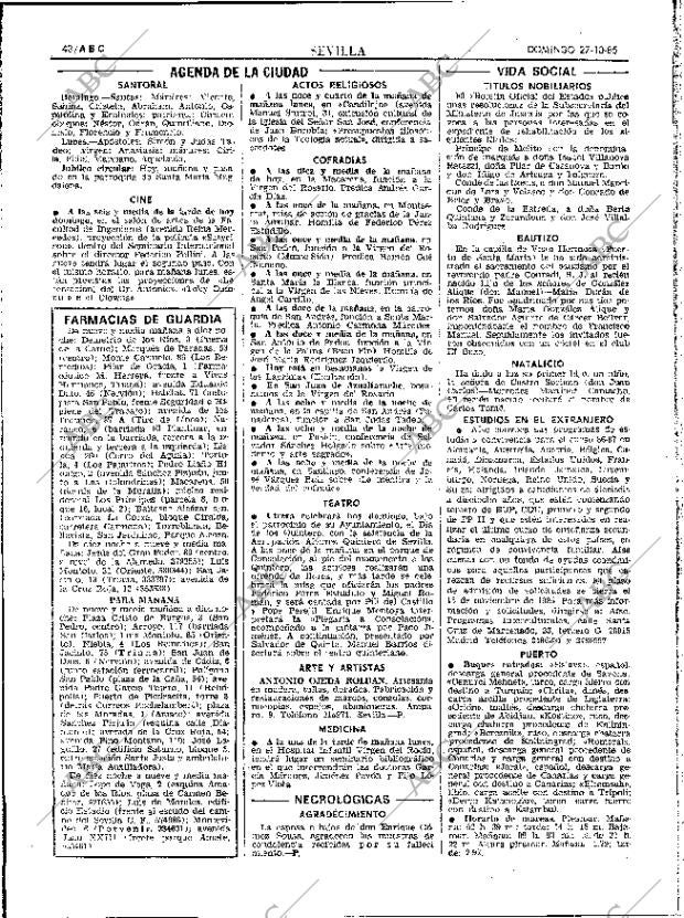 ABC SEVILLA 27-10-1985 página 48