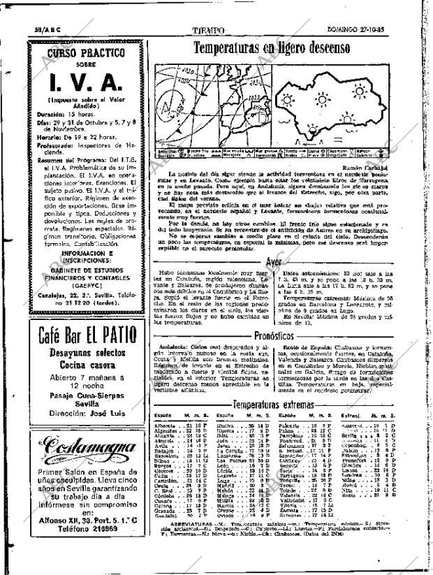 ABC SEVILLA 27-10-1985 página 58