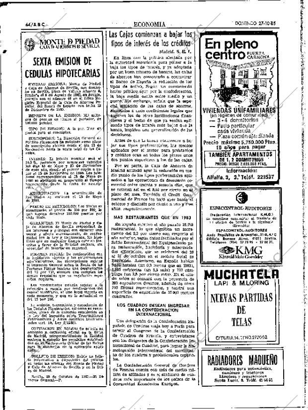 ABC SEVILLA 27-10-1985 página 64
