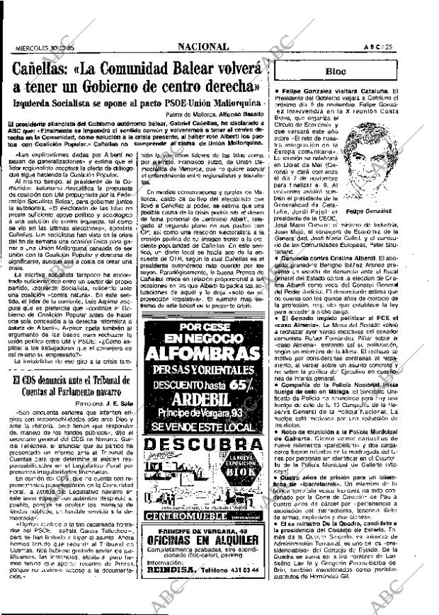 ABC MADRID 30-10-1985 página 25