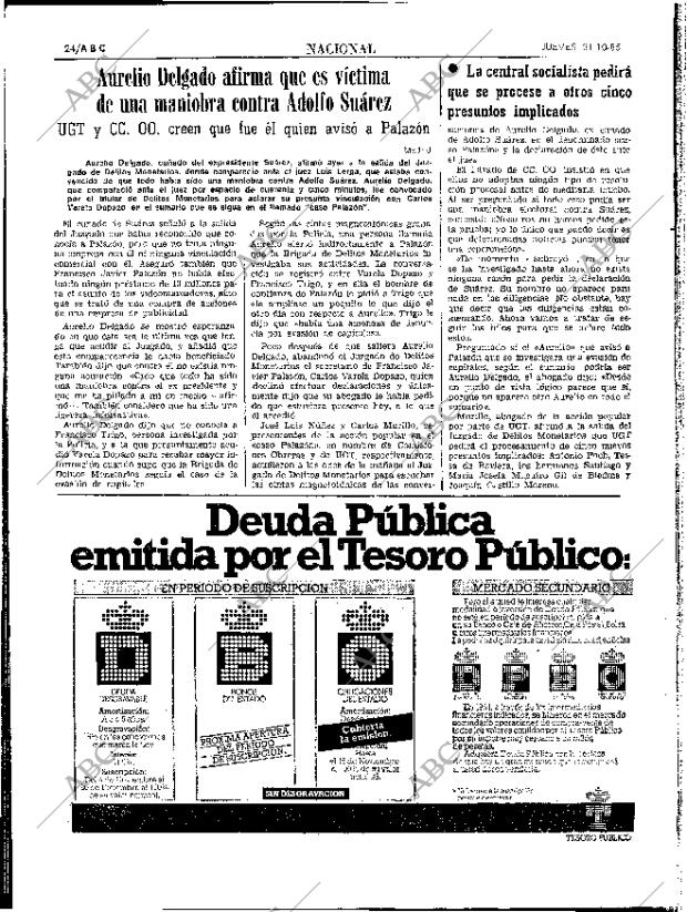 ABC SEVILLA 31-10-1985 página 24