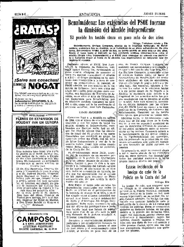 ABC SEVILLA 31-10-1985 página 32