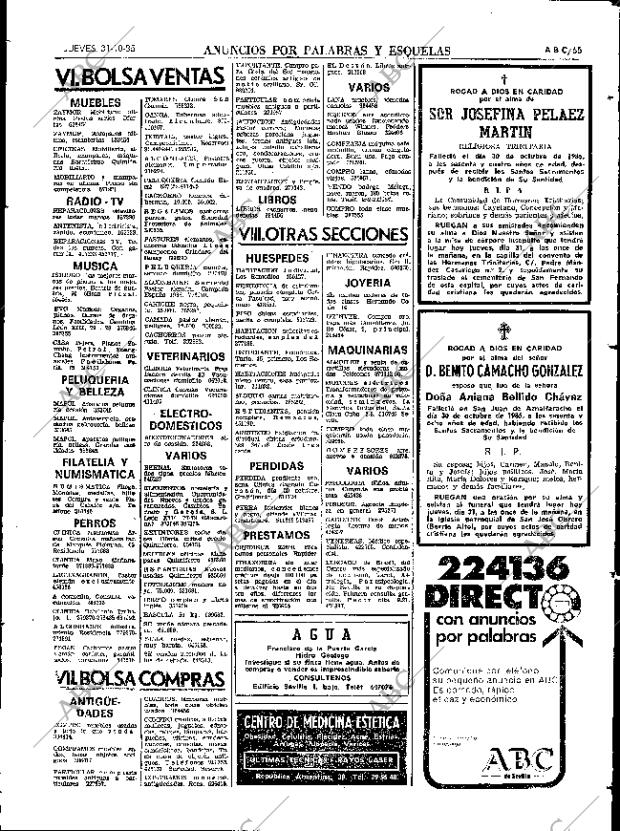 ABC SEVILLA 31-10-1985 página 65