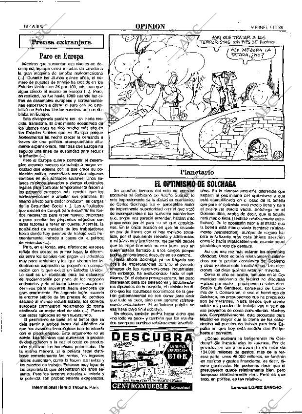 ABC MADRID 01-11-1985 página 18