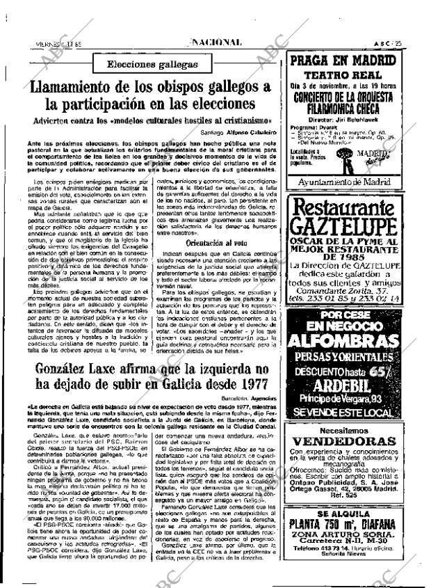 ABC MADRID 01-11-1985 página 25