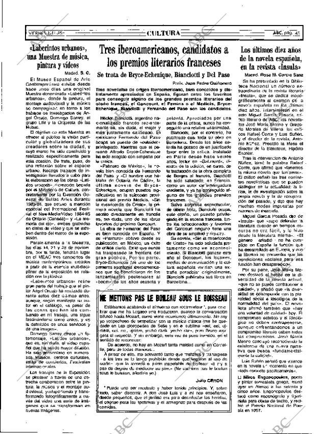 ABC MADRID 01-11-1985 página 45