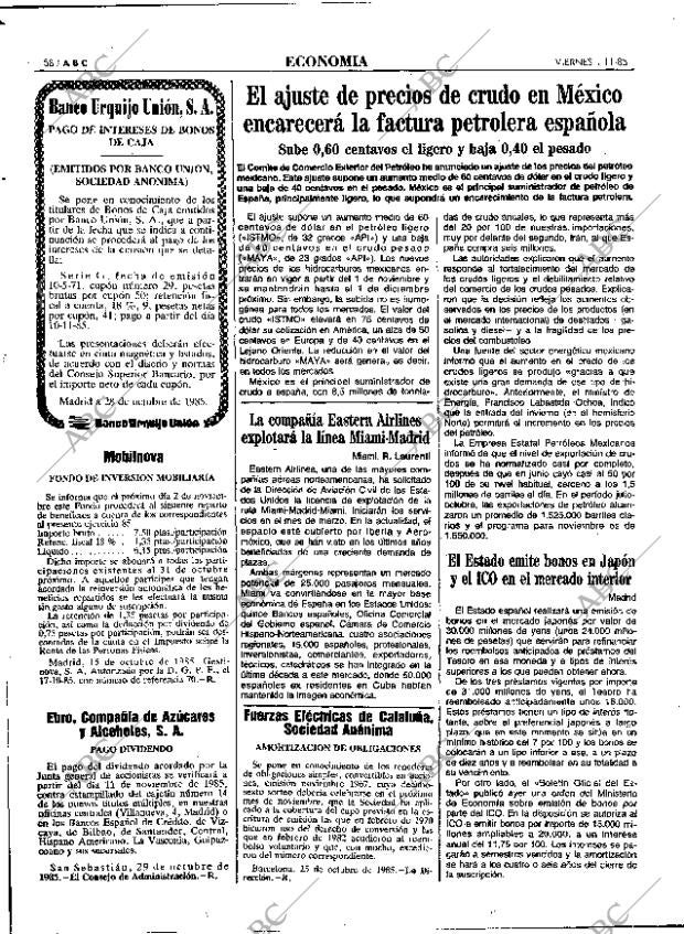 ABC MADRID 01-11-1985 página 58