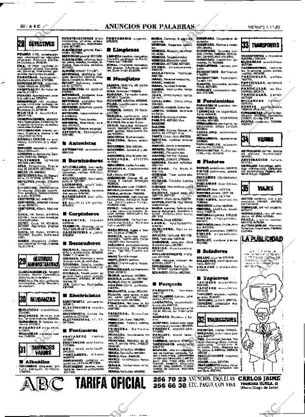 ABC MADRID 01-11-1985 página 80