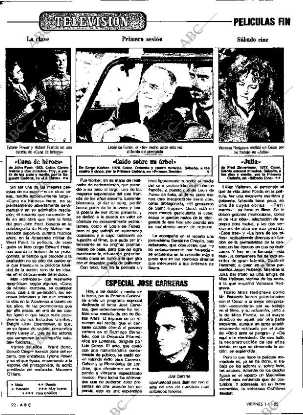 ABC MADRID 01-11-1985 página 92