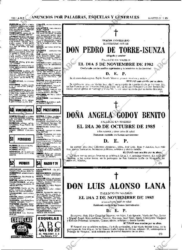 ABC MADRID 05-11-1985 página 100