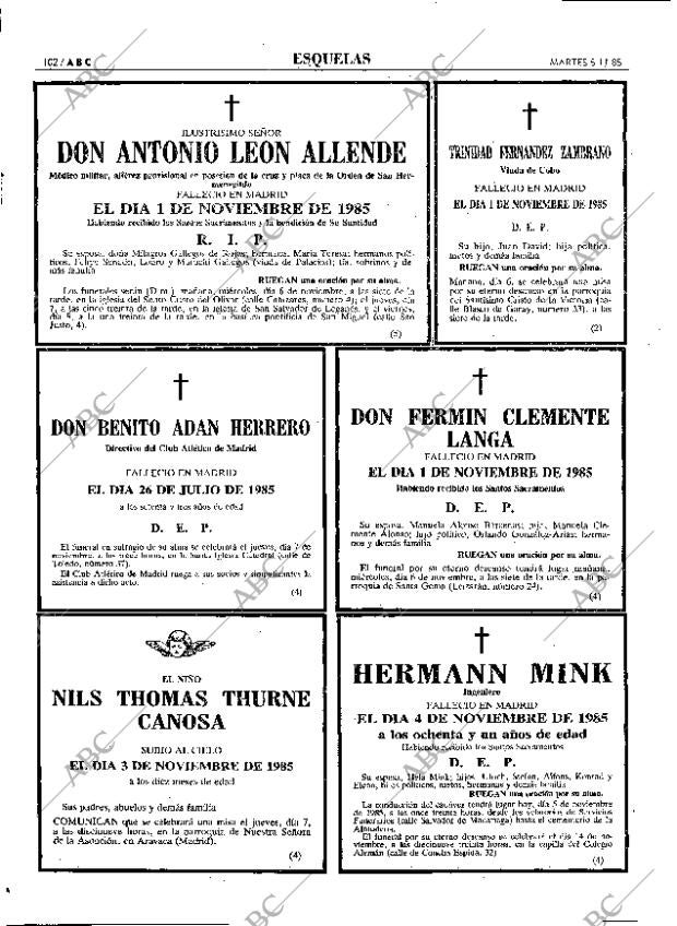 ABC MADRID 05-11-1985 página 102