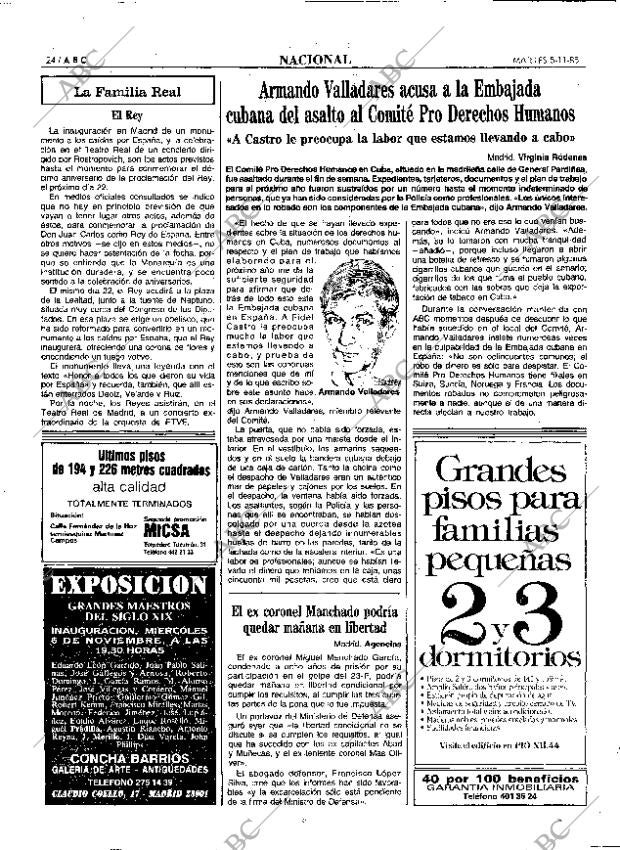 ABC MADRID 05-11-1985 página 24