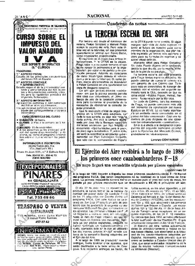 ABC MADRID 05-11-1985 página 26
