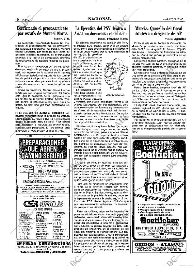 ABC MADRID 05-11-1985 página 30