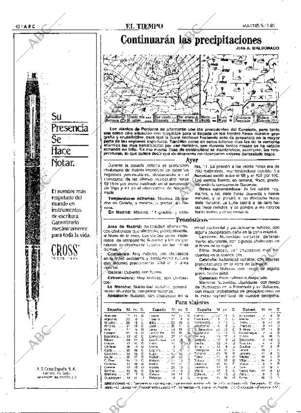 ABC MADRID 05-11-1985 página 42