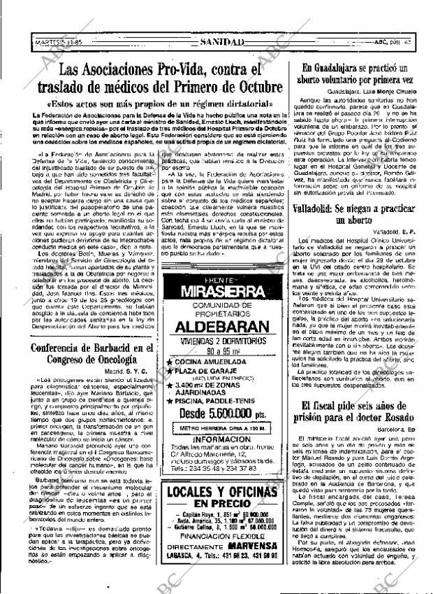 ABC MADRID 05-11-1985 página 43