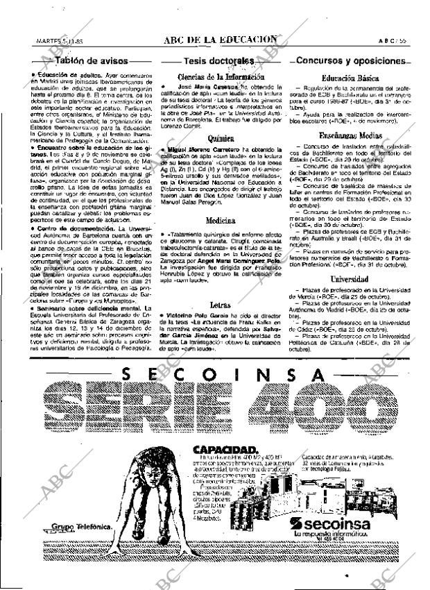 ABC MADRID 05-11-1985 página 55
