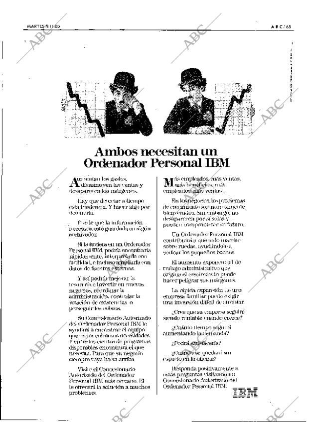 ABC MADRID 05-11-1985 página 65