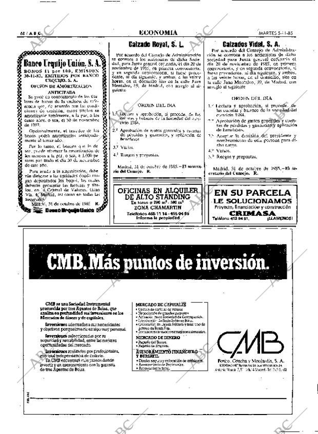 ABC MADRID 05-11-1985 página 68