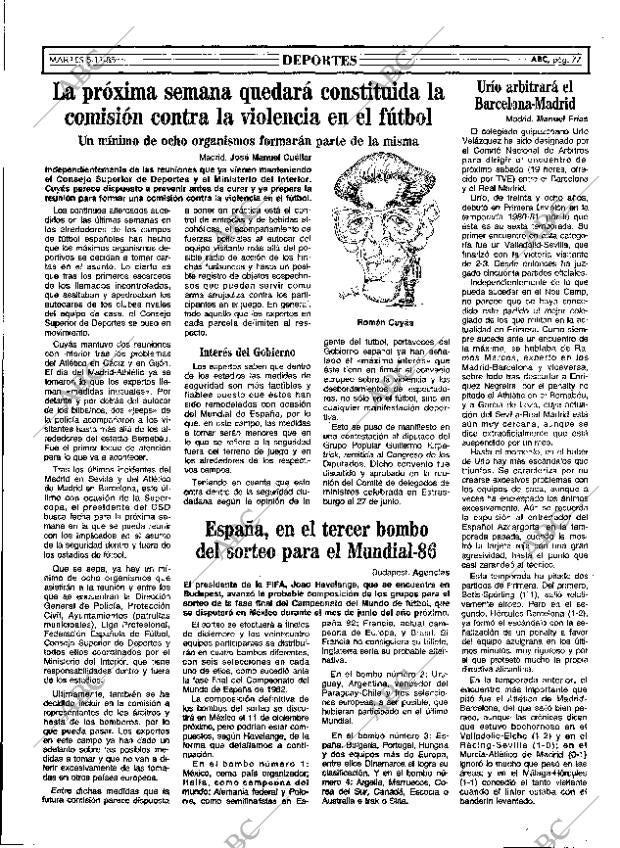 ABC MADRID 05-11-1985 página 77