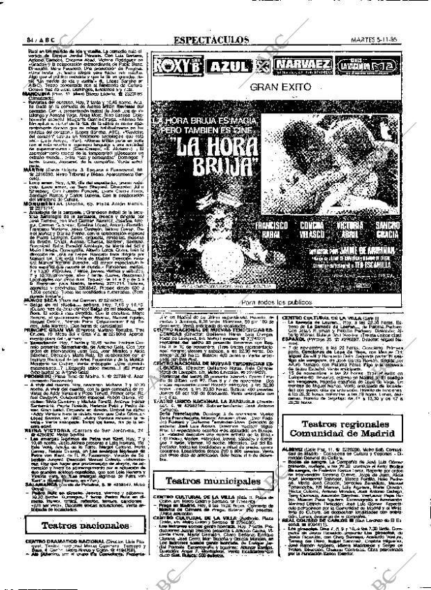 ABC MADRID 05-11-1985 página 84