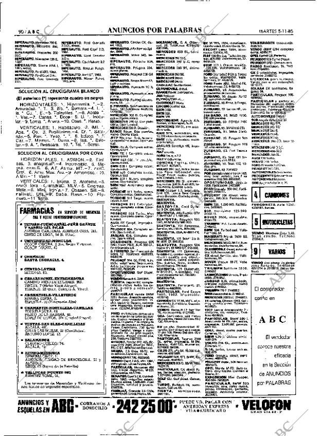 ABC MADRID 05-11-1985 página 90