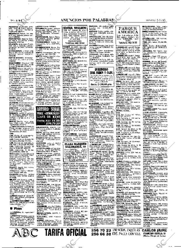 ABC MADRID 05-11-1985 página 94