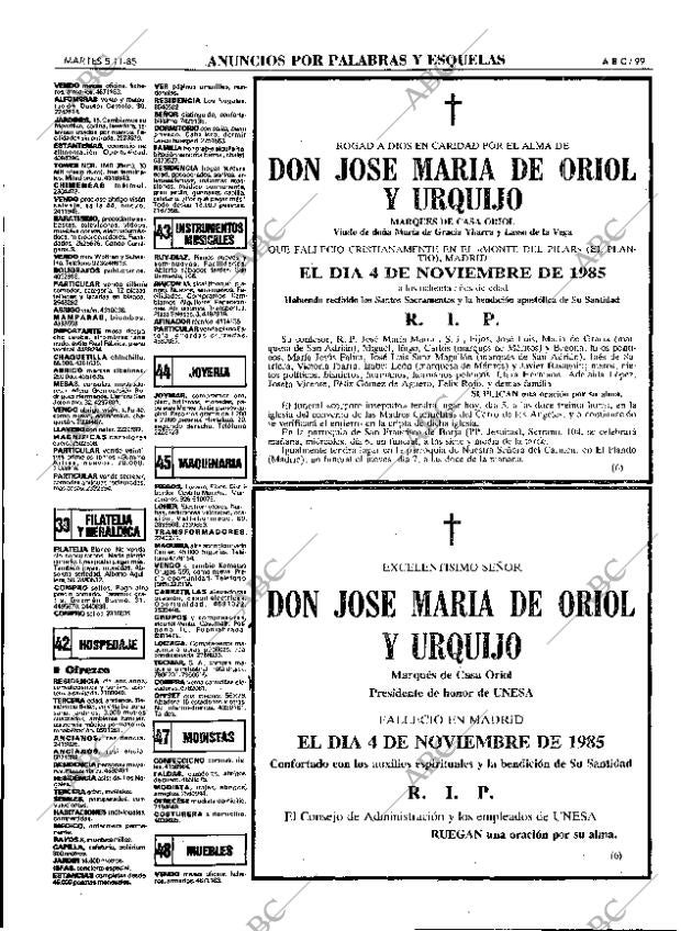 ABC MADRID 05-11-1985 página 99