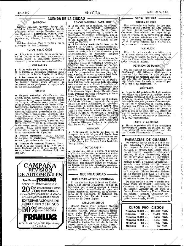 ABC SEVILLA 05-11-1985 página 52
