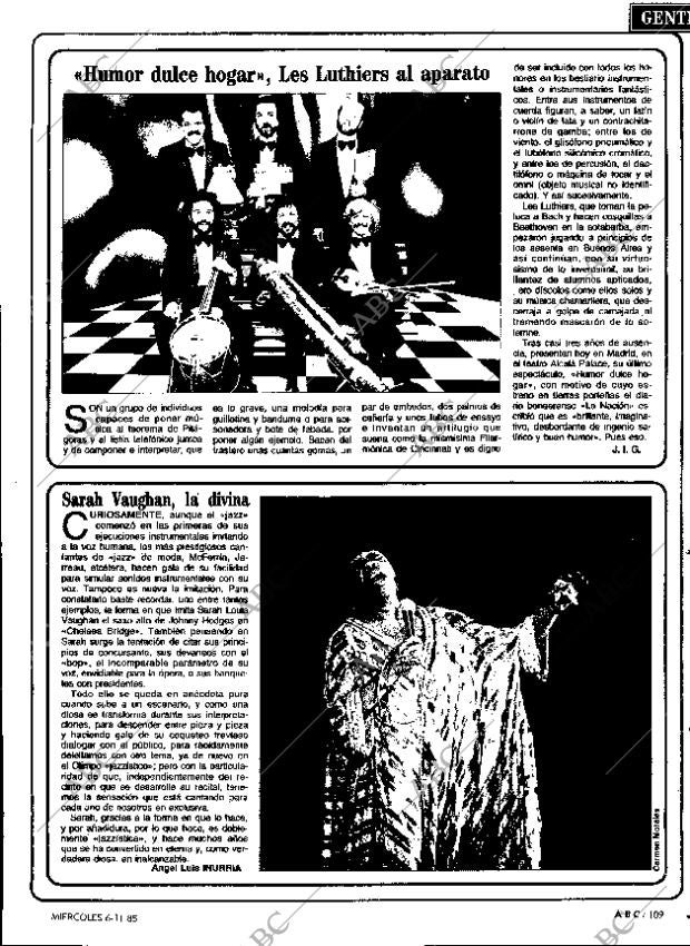 ABC MADRID 06-11-1985 página 109