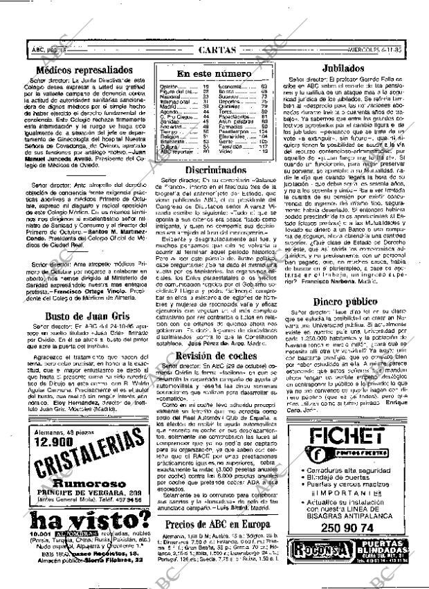 ABC MADRID 06-11-1985 página 18